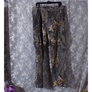 Vintage 90s Camo Cargo Pants Size Large 1990s Mossy Oak Hunting Army Hiking